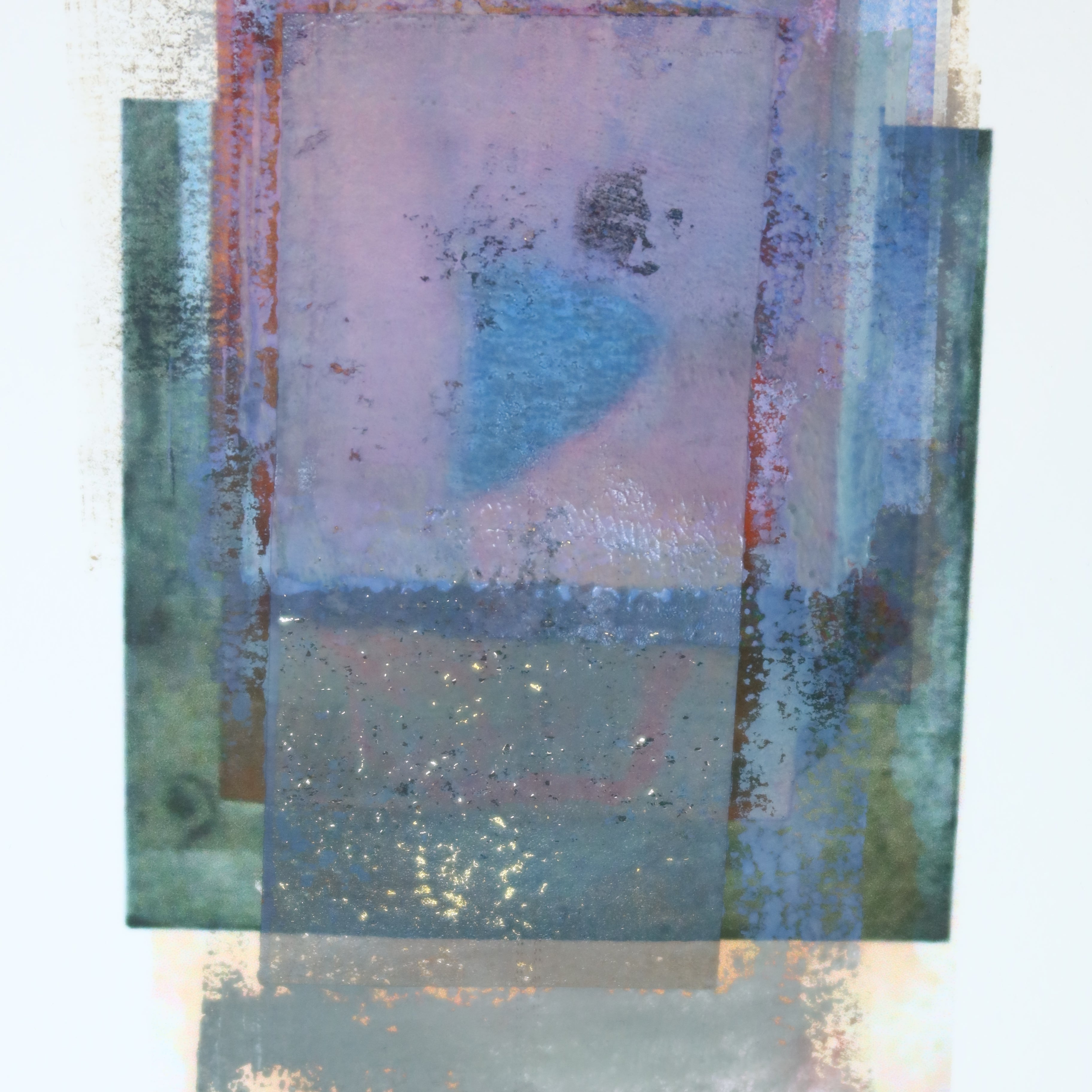 Œuvre originale de la collection Corpus, monotype contemporain, image imprimée, œuvre graphique d’art contemporain